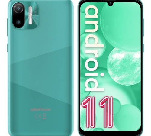 3G Unlocked Smartphone(2022), Ulefone Note 6 Cell Phone,32GB+1GB, Android 11, 6.1" HD+, 3300mAh Battery, Face Unlock Phone for General Use (Green)