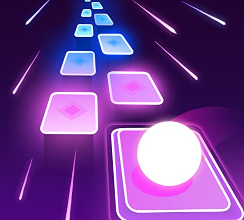 Ball Hop Neon Tiles - Free EDM Music Rush Game!