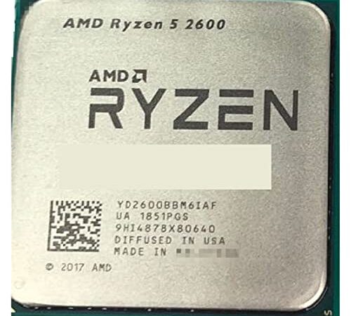 Computer Components AMD Ryzen 5 2600 R5 2600 3.4 GHz 6-Core Dua Belas-Core 65W Prosesor CPU YD2600BBM6IAF Socket AM4 2600 Mature Technology