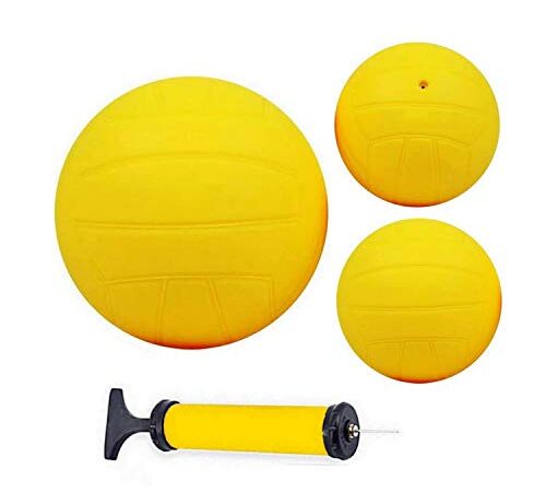 Feishibang Spike Game Balls Replacement Including 6" Training ball and 3.6" Competition Balls with Pump