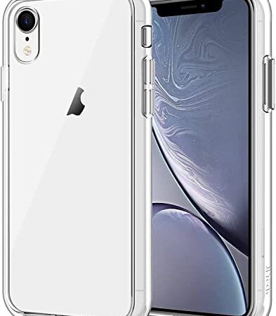 JETech Case for iPhone XR 6.1-Inch, Non-Yellowing Shockproof Phone Bumper Cover, Anti-Scratch Clear Back (Clear)