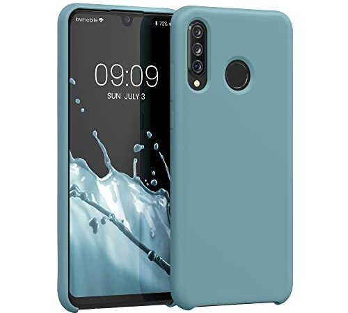 kwmobile Case Compatible with Huawei P30 Lite Case - TPU Silicone Phone Cover with Soft Finish - Arctic Night