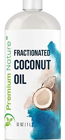 Premium Nature Fractionated Coconut Oil - 32 oz Cold Pressed Pure Oil Natural Carrier Oil Packaging May Vary