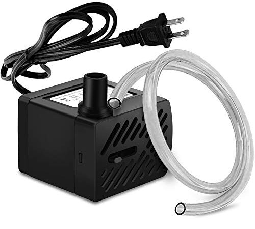 PULACO 50GPH 3W Mini Submersible Water Pump for Aquariums, Fish Tank, Pond, Fountain, Hydroponics