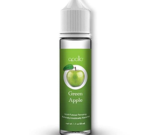 50ml Liquid Juice, Green Apple, Powered by Smoozie, Short Fill Bottles Ready for Use DIY, Make Your Own Juice