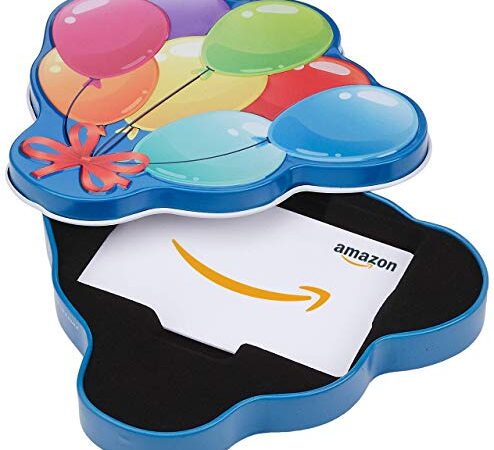 Amazon.ca Gift Card in a Happy Birthday Balloons Tin