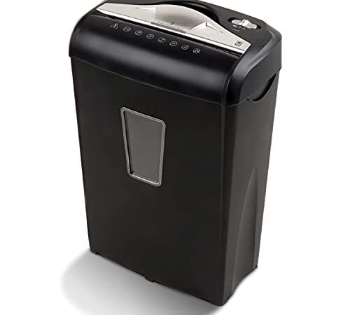 Aurora AU870MA High-Security 8-Sheet Micro-Cut Paper Credit Card Shredder Black