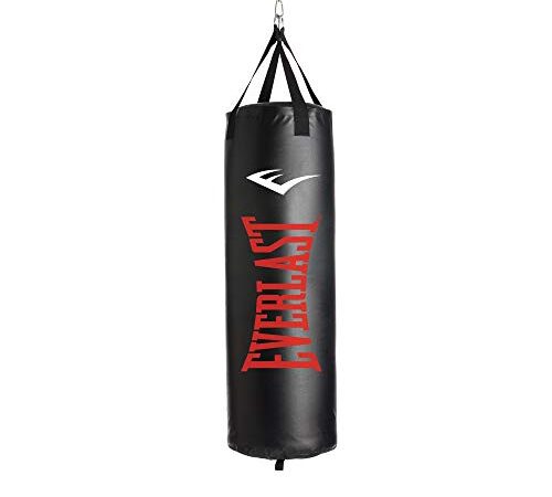 Everlast P00001263 Everlast 70LB Heavy Bag Heavy Punching Bags, Black/Red,