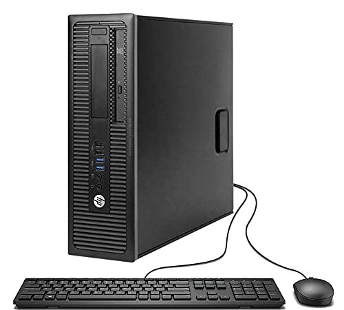 HP EliteDesk 800 G1 SFF High Performance Business Desktop Computer, Intel Quad Core i5-4590 upto 3.7GHz, 16GB RAM, 1TB HDD, 256GB SSD (boot), DVD, WiFi, Windows 10 Professional (Renewed)