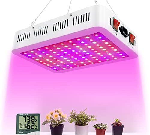 NAILGIRLS 1000 Watt LED Grow Light, Grow Lamp for Indoor Plants Full Spectrum Hydroponic Veg and Flower Grow Lights with Daisy Chain Growing Light Fixtures