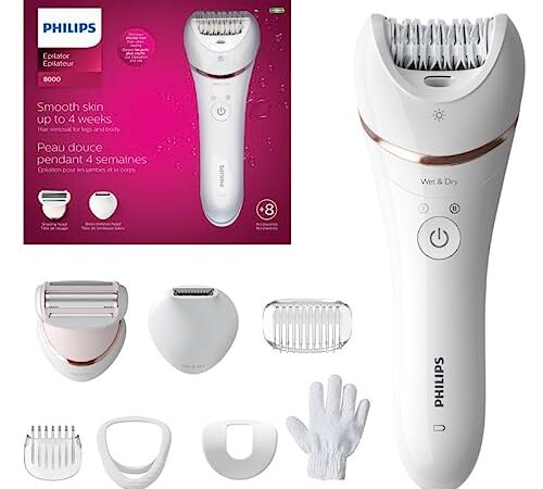 Philips Epilator Series 8000 Wet & Dry Epilator, BRE720/14