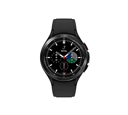 Samsung Galaxy Watch4 Classic 46mm LTE Black Stainless Steel - Google Wear OS, 1.36" Round Display, Rotating Bezel, HR Monitor, VO2 Max, Fitness Tracking, Sleep Management (CAD Version & Warranty)