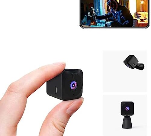 Spy Camera WiFi Mini Hidden Camera 4K HD Clear Live Video Long Standby Time Tiny Spy Cam Compact Indoor Wireless Hidden Security Camera with Phone App Easy Setup Smallest Home Surveillance Nanny Cam