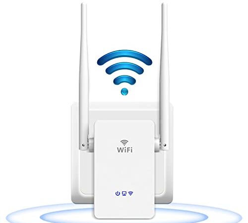 WiFi Extender WiFi Booster WiFi Range Extender Signal Booster for Home, Internet Extender Booster WiFi Repeater with Ethernet Port, WPS 1-Tap Setup