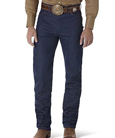 Wrangler Men’s 13MWZ Cowboy Cut Original Fit Jean, Rigid Indigo, 34W x 32L